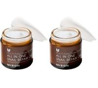 [Mizon] Snail Repair Cream, Face Moisturizer with Snail Mucin Extract, All in One Snail Repair Cream, Recovery Cream, Korean Skincare, Wrinkle & Blemish Care (Pack of 2)