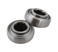 Mizoneparts 2PCS 205KRRB2 Hex Bore Bearing JD9260 Compatible with John Deere AA22097 AA28271 for International 195293C91 Replace for Kinze G2-10003 Replace BCA HPS014GP