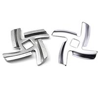 MIZORLIE 5# Knife Meat Grinder Blade, Stainless Steel, 2 Pack