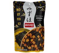 Mizuho Rice Cracker Norimaki - Original Flavor, 50g | Japanese Seaweed-Wrapped Rice Snack | No MSG, Vegetarian-Friendly