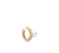 Mizuki 18kt yellow gold Akoya pearl and diamond earcuff One Size