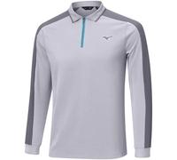MIZUNO 2025 SHOWDOWN LONG SLEEVE POLO SHIRT - QUICKSILVER - XL
