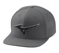 MIZUNO 2026 TOUR FLAT SNAPBACK GOLF CAP - DARK CHARCOAL
