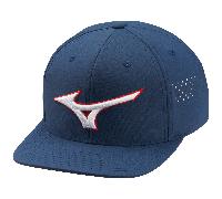 MIZUNO 2026 TOUR FLAT SNAPBACK GOLF CAP - NAVY