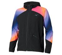 Mizuno Active Alpha Hodded Running Jacket Men - Orange, Size L