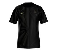 Mizuno Active DryAeroFlow Graphic Running shirt Men - black, gold, Size XL