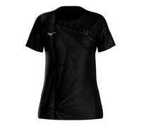 Mizuno Active DryAeroFlow Graphic Running shirt Women - black, gold, Size S