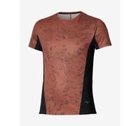 Mizuno Active DryAeroFlow Graphic Short Sleeve T-Shirt Earth Brown - M