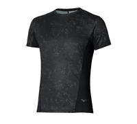 Mizuno Active DryAeroFlow Graphic Short Sleeve Tee Mens | Black / Gray - Black / L