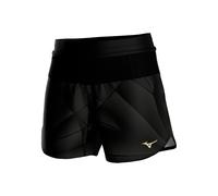 Mizuno Active Graphic Multi Pocket 4in Running shorts Women - black, gold, Size XL