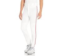 Mizuno Adult Men's Premier Piped Baseball Pant White-red