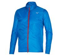 Mizuno Aero Mens Lightweight Running Jacket Training Coat Blue (Sizes S - XL)