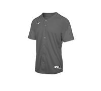 Mizuno Aerolite Full Button Baseball Jersey Charcoal XX-Large