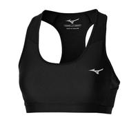 Mizuno Alpha Size S Women's Sports Bra - Black, Comfortable Support for Running and Training (EU)