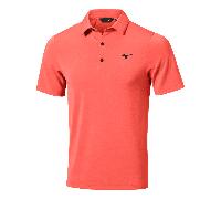Mizuno Atlas Short Sleeve Polo - Neon Flare - XXL Size: 2XL