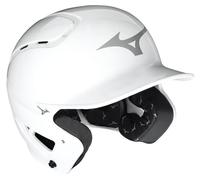Mizuno B6 Youth Boys Baseball Helmet - Solid Colour - Bright White - One Size