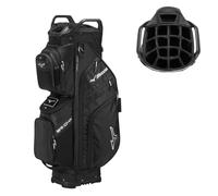 Mizuno BR-D4C 15-Way Full Feature Cart Bag, Black-White, Standard Size Golf Bag