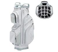 Mizuno BR-D4C 15-Way Full Feature Cart Bag, Light Grey, Standard Size Golf Bag