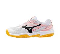 Mizuno Break Shot 5 CC, Men's Tennis Shoes, White Calypso Coral Citrus, 10 UK