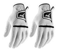 MIZUNO COMP ALL WEATHER GOLF GLOVE - WHITE - 2 PACK
