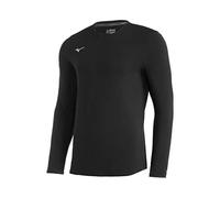 Mizuno Comp Diamond Long Sleeve Crew, Black, Small