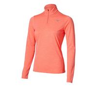 Mizuno Core Impulse Half Zip Running shirt Women - coral, Size XL
