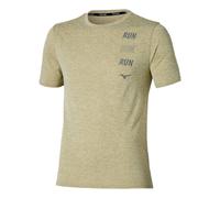 Mizuno Core Run Running shirt Men - beige, Size S