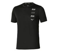 Mizuno Core Run Running shirt Men - black, Size M