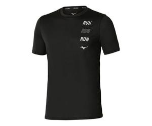 Mizuno Core Run Running shirt Men - black, Size S