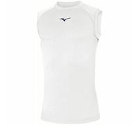 Mizuno Core Sleeveless Underwear Men's Tank Top, Mens, Sleeveless Shirt, 32EA7046, White/Navy, XL