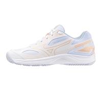 Mizuno Cyclone Speed 4 Women's Volleyball Shoes, White/Patrician Purple/Quince - 4 UK
