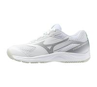 Mizuno Cyclone Speed 5 Jr Court Shoes, White/Black/Frozen Emerald