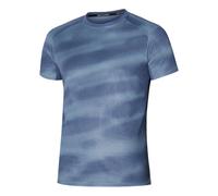 Mizuno DryAeroFlow Graphic Running Shirt Men - Blue, Light Blue, Size S