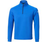 MIZUNO ELEVATED WARM QUARTER ZIP GOLF MIDLAYER - SURF THE WEB BLUE