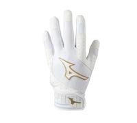 Mizuno Finch Women's Softball Padded Batting Glove White-Gold X-Small