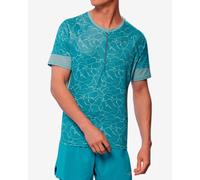 Mizuno Graphic Trail Short Sleeve T-shirt turquoise blue - S