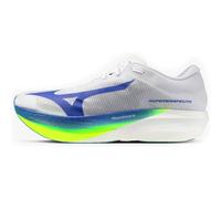 Mizuno HYPERWARP Elite Running Shoes, White/Lightning Yellow/Hyper Blue