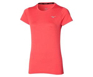 Mizuno Impulse Core SS Tee Women's XL - Lightweight Breathable Running T-Shirt in Orange for Optimal Comfort