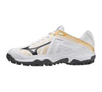 Mizuno Kids Wave Lynx Jr Hockey Shoes White/Gold/Iron 3 (35.5)