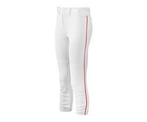 Mizuno Ladies White & Red Piped Belted Trousers Small