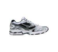 Mizuno - Lifestyle shoes - S.L.Wave Rider 10 White/Silver/Black for Men in Nylon - Size 8,5 UK White 8.5 UK