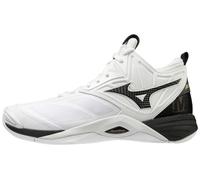 Mizuno Men's 430300.0090.11.0900 Wave Momentum Mid Volleyball Shoe 9 (0900), White/Black, 8.5