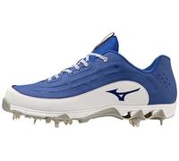 Mizuno Men's 9-Spike Ambition 3 Baseball Cleats, Royal-White, 12 UK