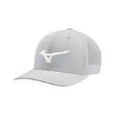 Mizuno Men's Adult Light Grey Baseball Cap, Classic Style, Spring Season, Solid Pattern, 5 Inch Width, Height, Length, Alpha Size, Low Sun Protection, Water Repellent, Machine Wash, 260391