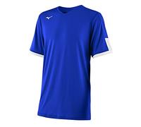 Mizuno Men's Aerolite V-Neck Baseball Jersey Shirt, Royal-White, Medium