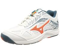 Mizuno Men's Breakshot 3 Ac Tennis Shoe, Wht Cherrytom Moroccanb, 10.5 UK