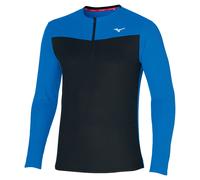 Mizuno Mens DRYAEROFLOW Half Zip Top - Blue / Black RRP £50
