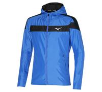 Mizuno Mens Hooded Training Exercise Running Coat Jacket Blue (S or M)