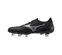 Mizuno Mens IV Elite SI Soft Ground Rugby Boots Black/Silver 9.5