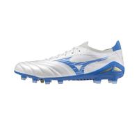 Mizuno Mens Morelia IV Elite Firm Ground Football Boots White/Laser Blue 10.5(45.5)
